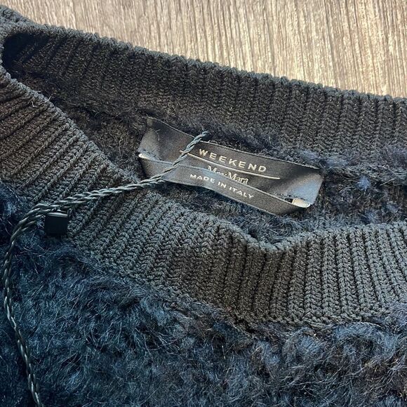 Weekend Max Mara Tigre Mohair-Blend Pullover-BlackMedium - Picture 5 of 5